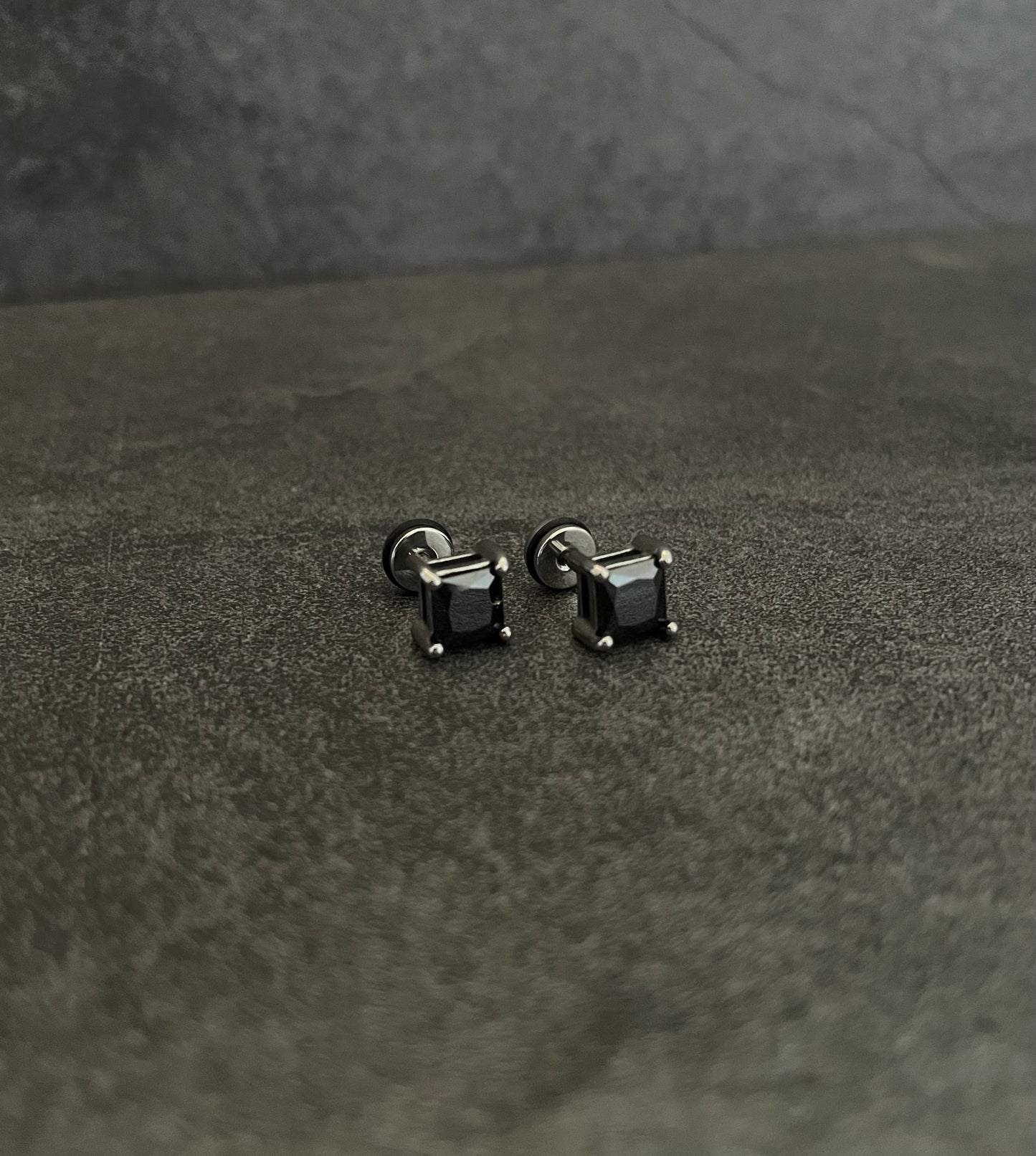 BLACK & SILVER EARRINGS